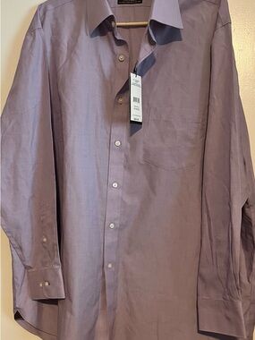 Black Label Men's Light Purple Dress Shirt
